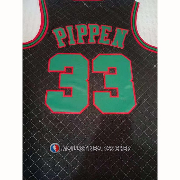 Maillot Chicago Bulls Scottie Pippen NO 33 Mitchell & Ness 1997-98 Noir